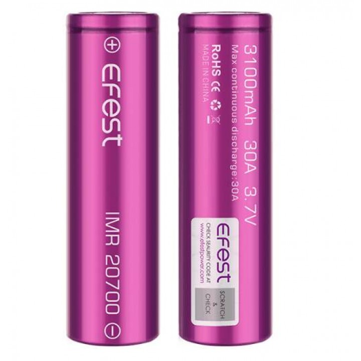 EFEST IMR 20700 3100mAh 30A Li-ion Pil