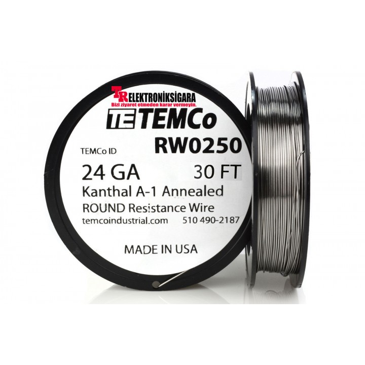 TEMCO Kanthal A1 Coil Rezistans Teli 10m (24ga/26ga/28ga)