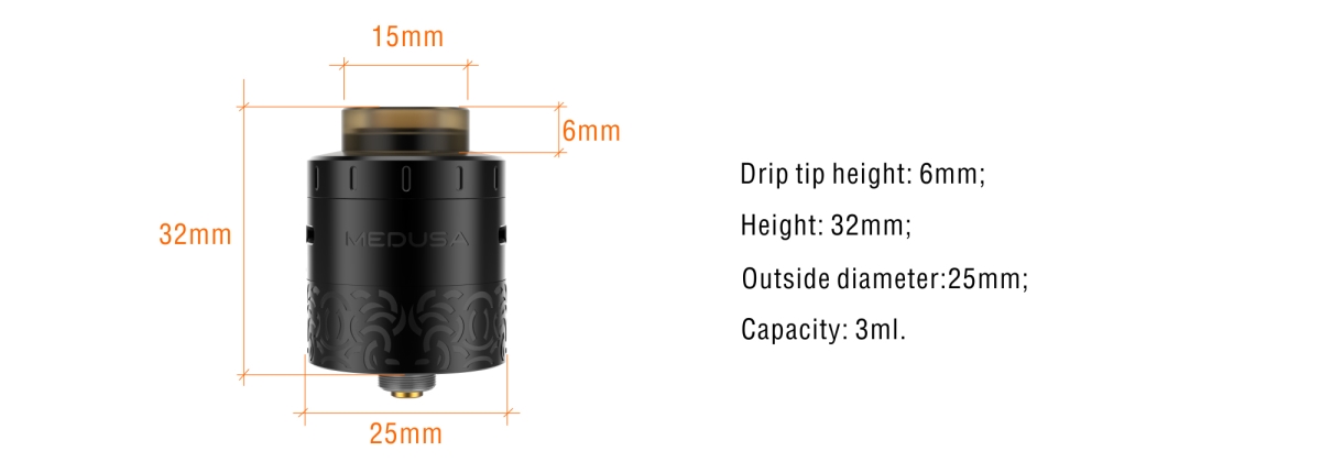 Medusa rdta new parameters